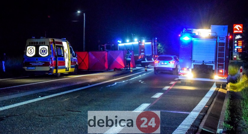 Pas w kierunku Dębicy jest zablokowany. Zdjęcie: debica24.eu.
