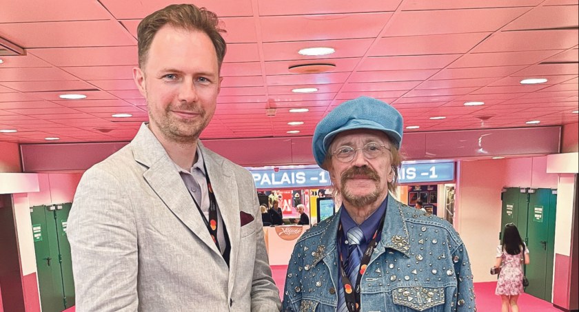 Daniel Szajdek (z lewej) podczas Festiwalu Filmowego w Cannes.