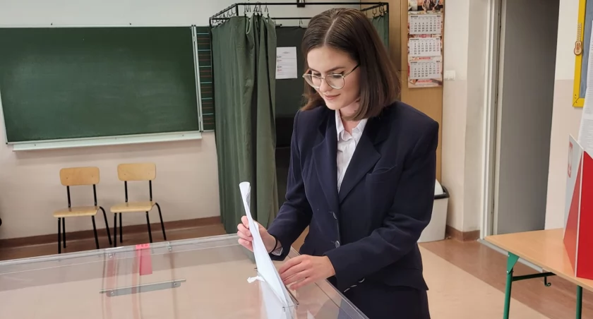 Dla Aleksandry Żurek, która głosowała w Pustkowie, były to pierwsze wybory parlamenterne, w których mogła wziąć czynny udział.