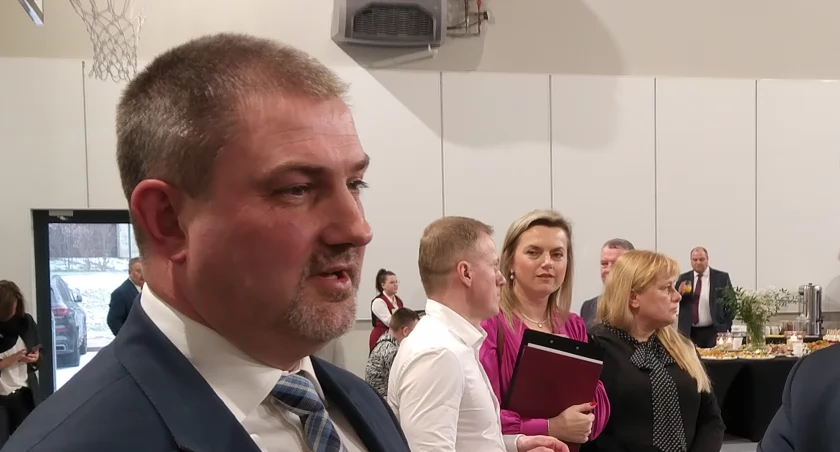 Waldemar Krok podczas otwarcia Sądu Pracy w Dębicy.