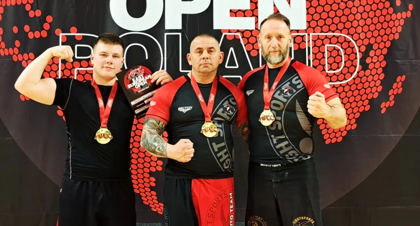 Od lewej: Aaron Połowniak, Dariusz Sarama i Jakub Cichoń.