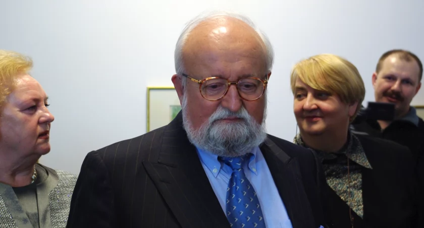 Krzysztof Penderecki w Muzeum Regionalnym w Dębicy. fot. Grzegorz Król