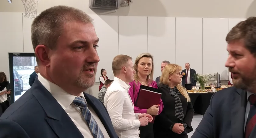 Waldemar Krok podczas otwarcia Sądu Pracy w Dębicy. 
