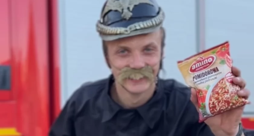 Zdjęcie: screen z filmu przygotowanego przez OSP w Łękach Dolnych.
