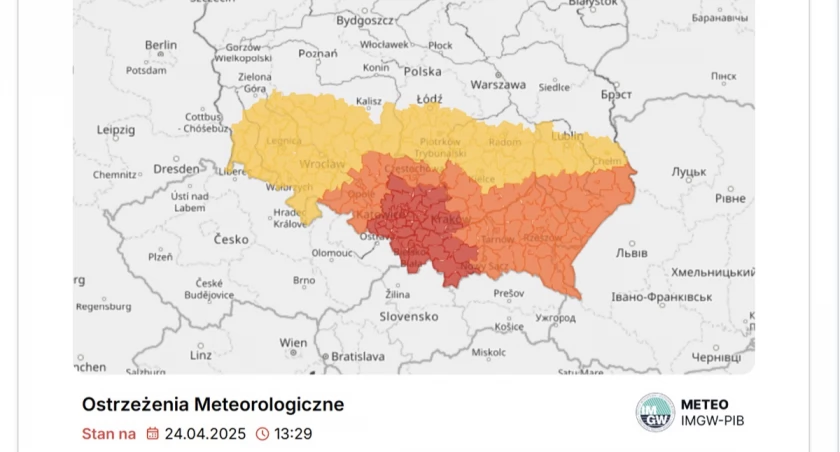 Zrzut ekranu: https://imgw.pl/ 
