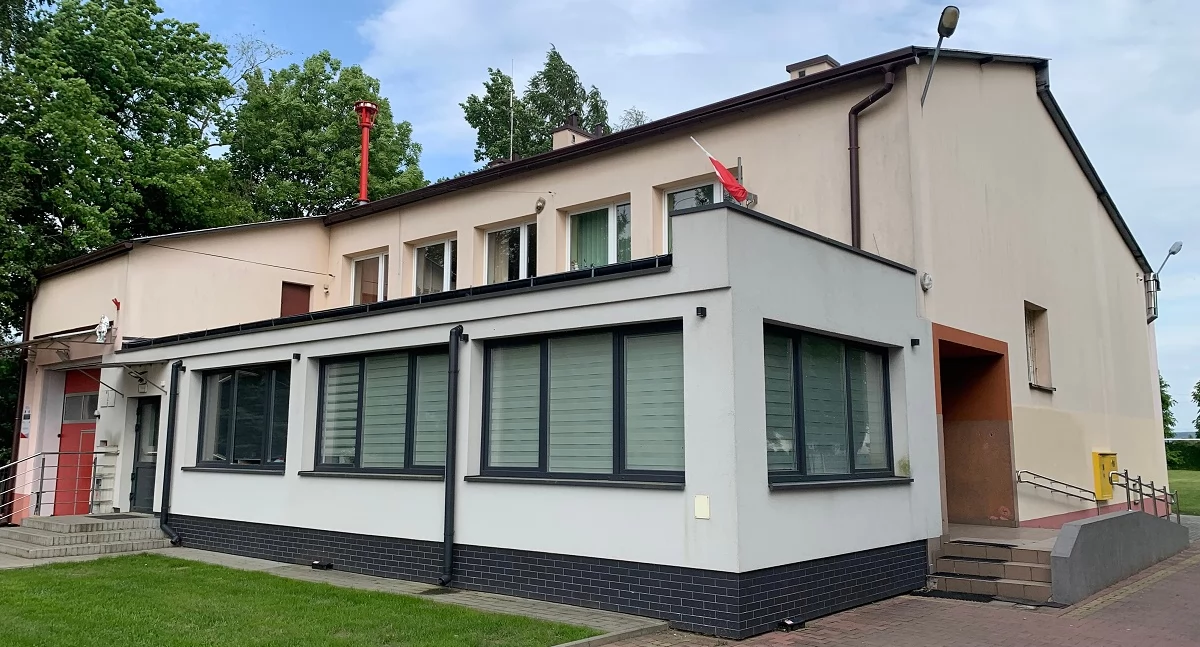 Ten budynek zostanie rozbudowany.