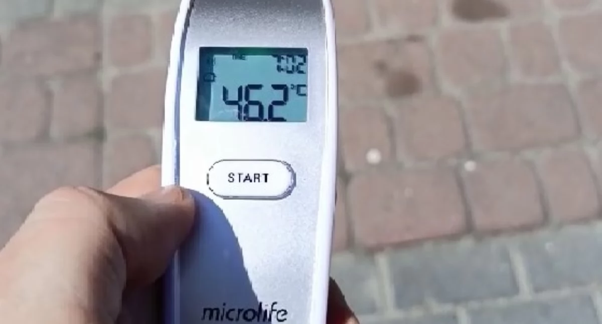 Rozmaitości, upał Zobacz rośnie temperatura Rynku ponad stopni - zdjęcie, fotografia