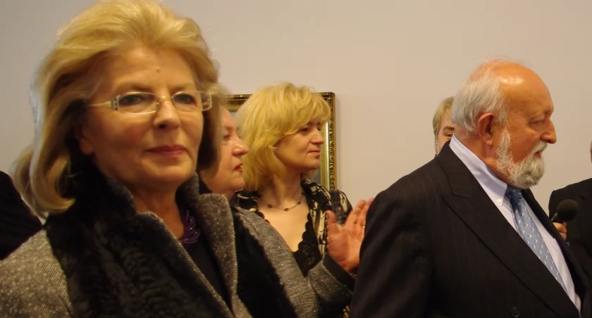 Elżbieta i Krzysztof Penereccy w Muzeum Regionalnym w Dębicy. 
