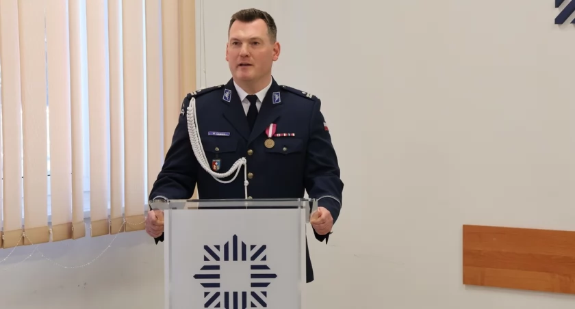Podinsp. Maciej Gawryś został pełniącym obowiązki komendanta. Zdjęcie: KPP w Dębicy.