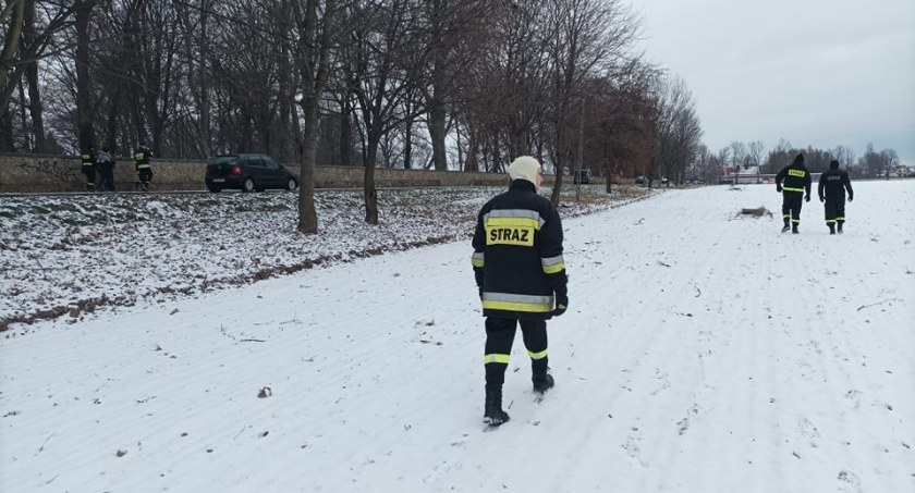 Strażacy poszukiwali nastolatki w niedzielę 23 stycznia Fot. OSP Nagawczyna.