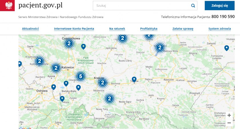 Obecnie, jak wynika z mapy na portalu pacjent.gov.pl, w żadnej aptece na Podkarpaciu testu wykonać jeszcze nie można.