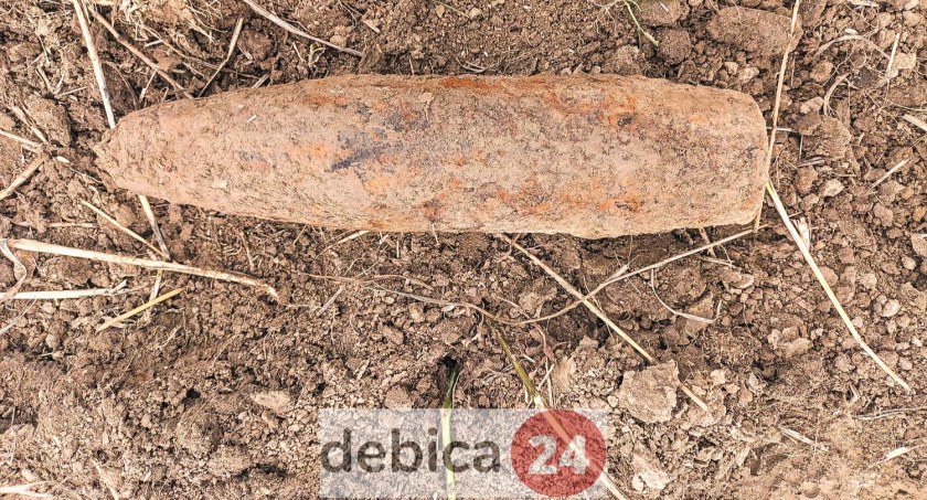 Ten pocisk zabrany został dzisiaj przez saperów z Rzeszowa.