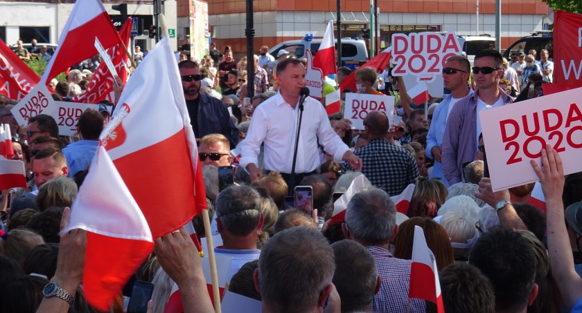 W kampanii wyborczej Andrzej Duda przyjechał do Dębicy bez Pierwszej Damy. Zdjęcie: archwium/Grzegorz Król