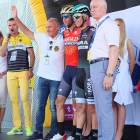 Vincenzo Nibali na starcie etapu w Pustyni