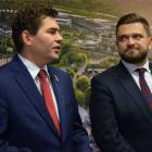 Pełnomocnikiem w okręgu 23 będzie Mateusz Kutrzeba (z prawej). Na zdjęciu z prezydentem...