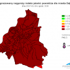 Prognozowany indeks jakości powietrza w czwartek 19 stycznia 2017