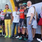 Vincenzo Nibali na starcie etapu w Pustyni