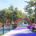 Pierwszy projekt zagospodarowania placu po iglicy.